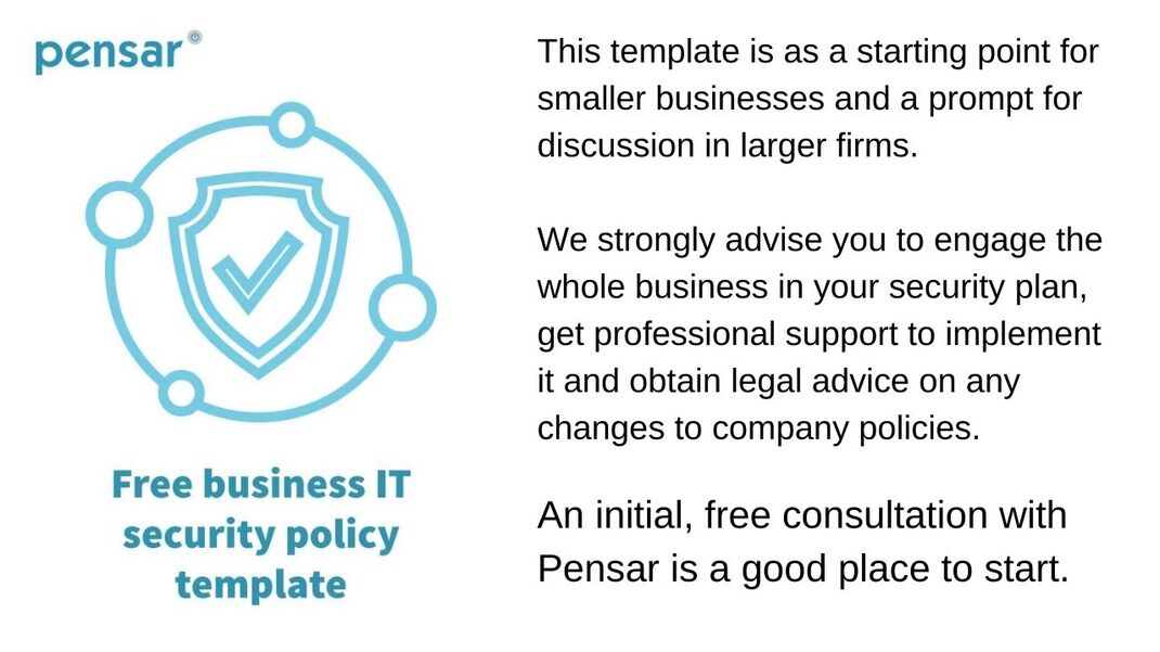 Business IT Security Policy Template